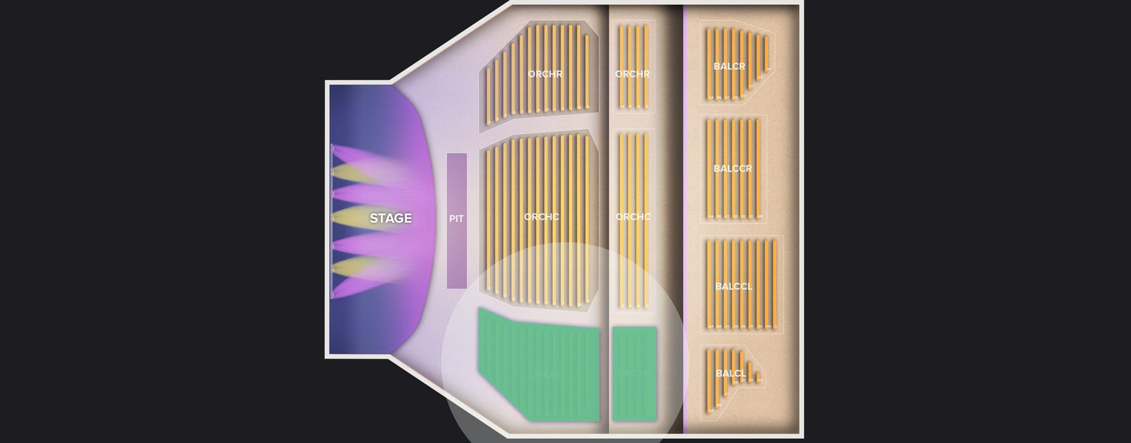 Seat view from Orchestra