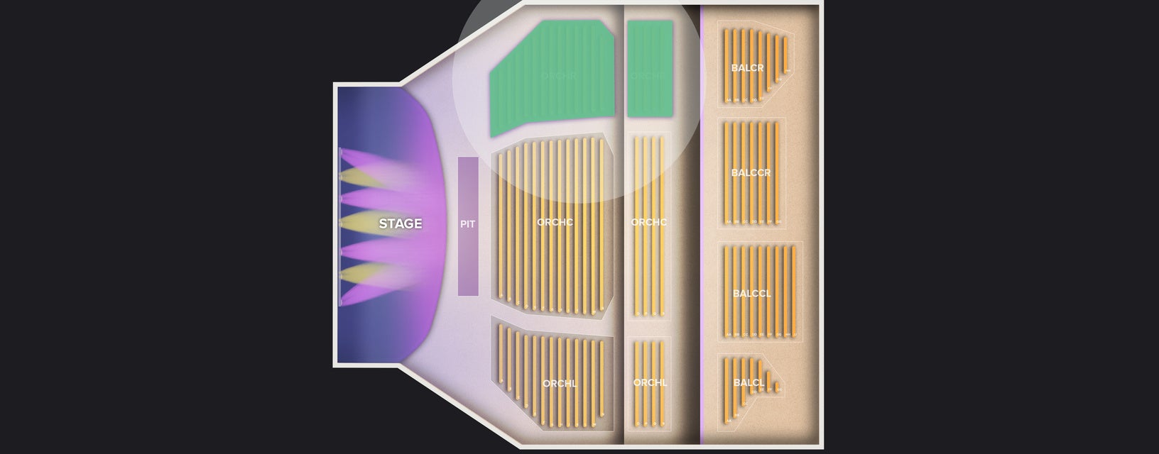 Seat view from Orchestra