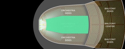 Seat view from Orchestra