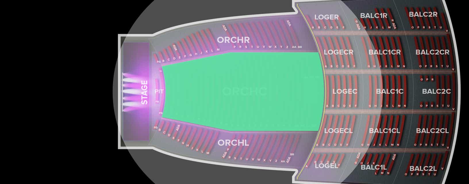 Seat view from Orchestra