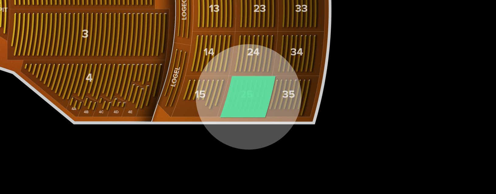 Seat view from Mezzanine