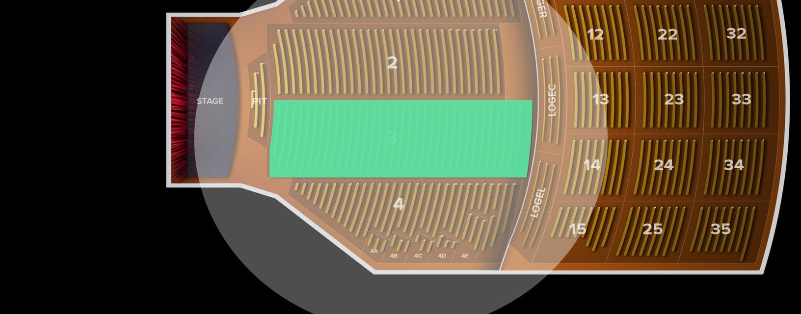 Seat view from Main Floor