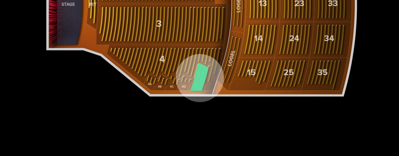 Seat view from Box