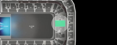 Seat view from 110