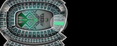 Seat view from Light Blue Zone