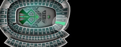 Seat view from Light Blue Zone