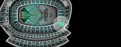 Seat view from Light Blue Zone