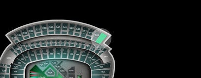 Seat view from Light Pink Zone
