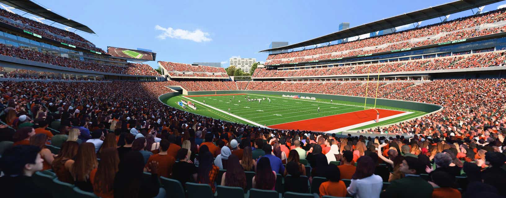Seat view from Light Blue Zone