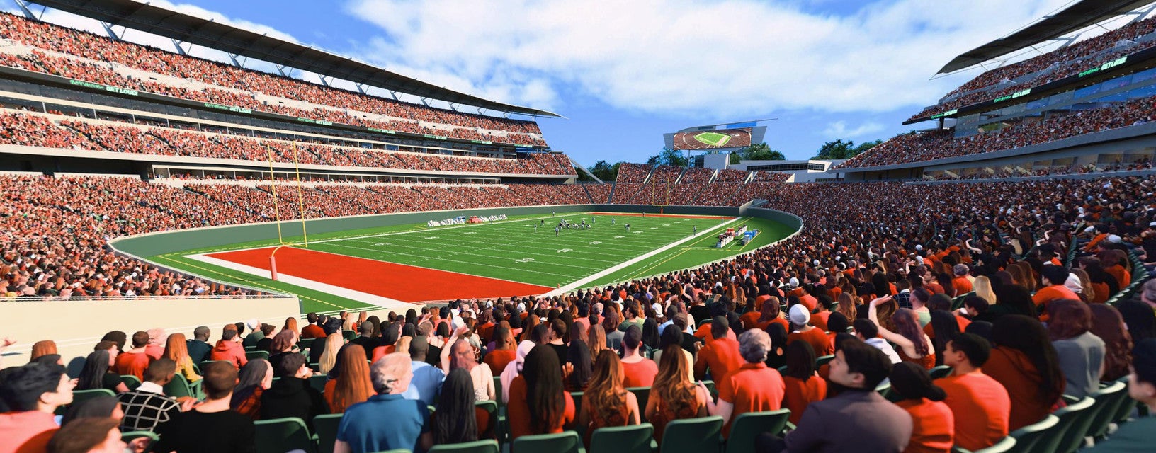 Seat view from Field End Zone