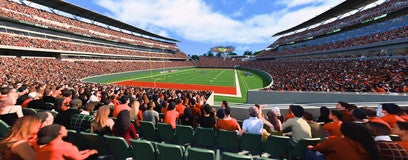 Seat view from Field End Zone
