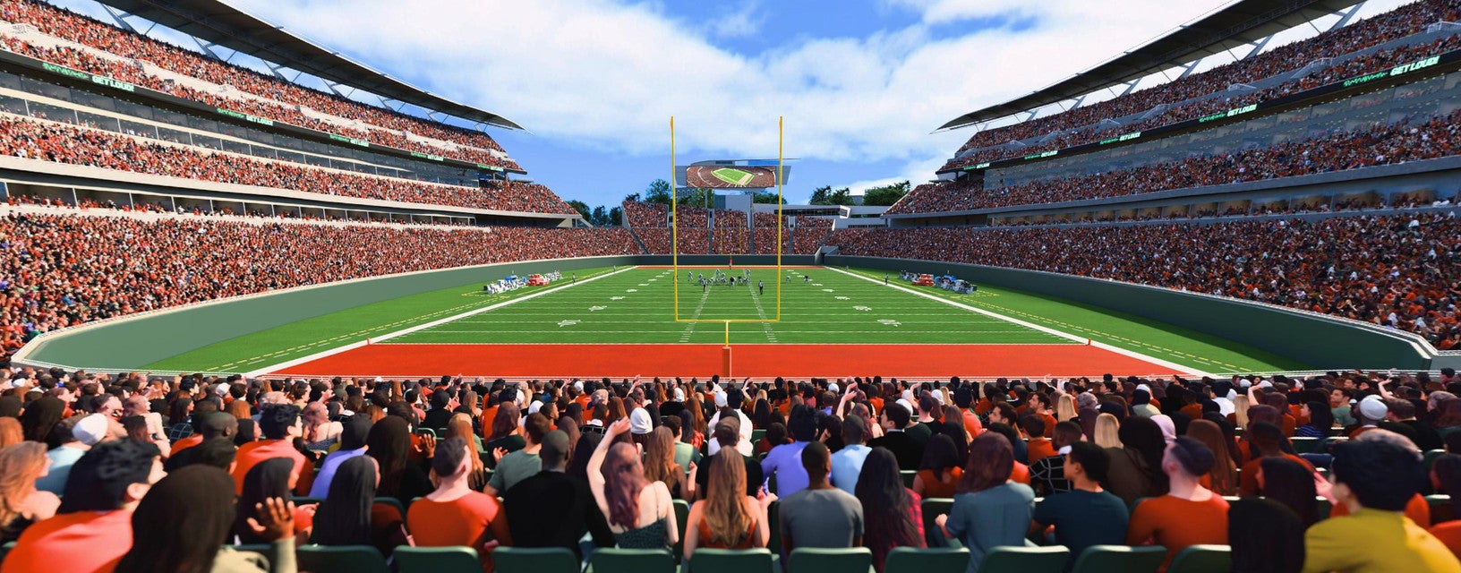 Seat view from Field End Zone