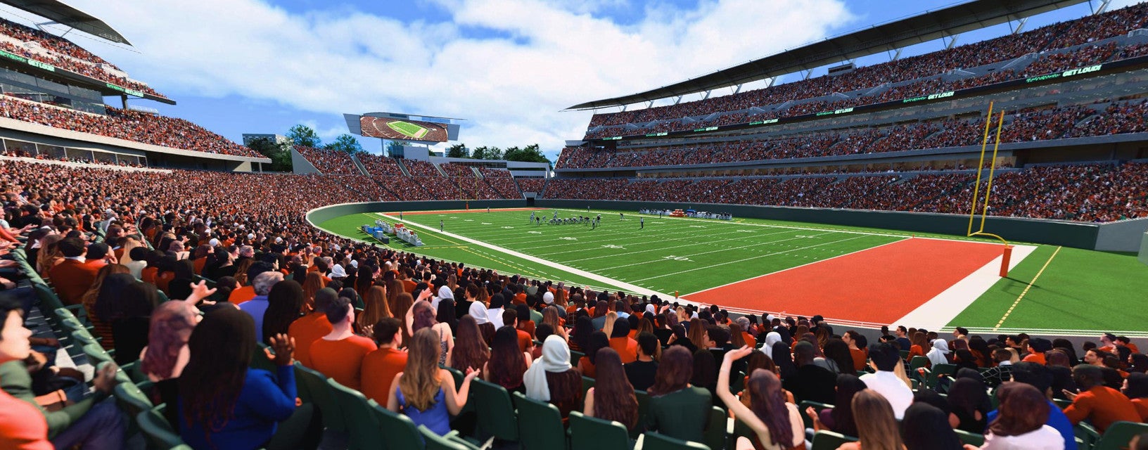 Seat view from Orange Zone