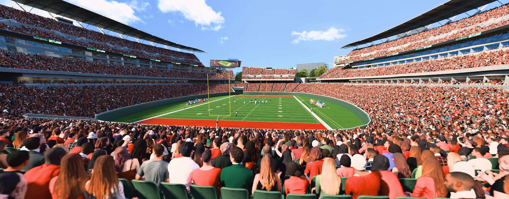 Seat view from Light Blue Zone