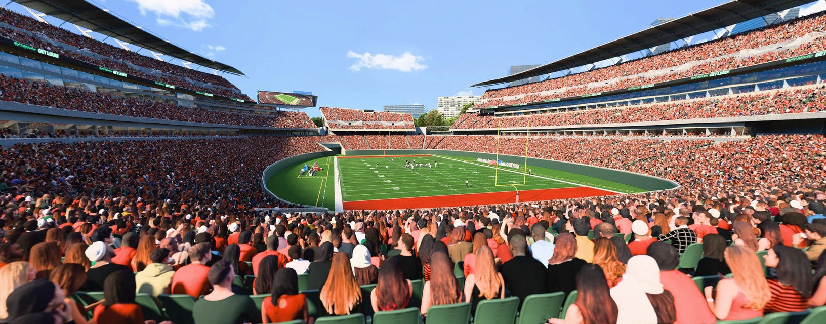 Seat view from Light Blue Zone