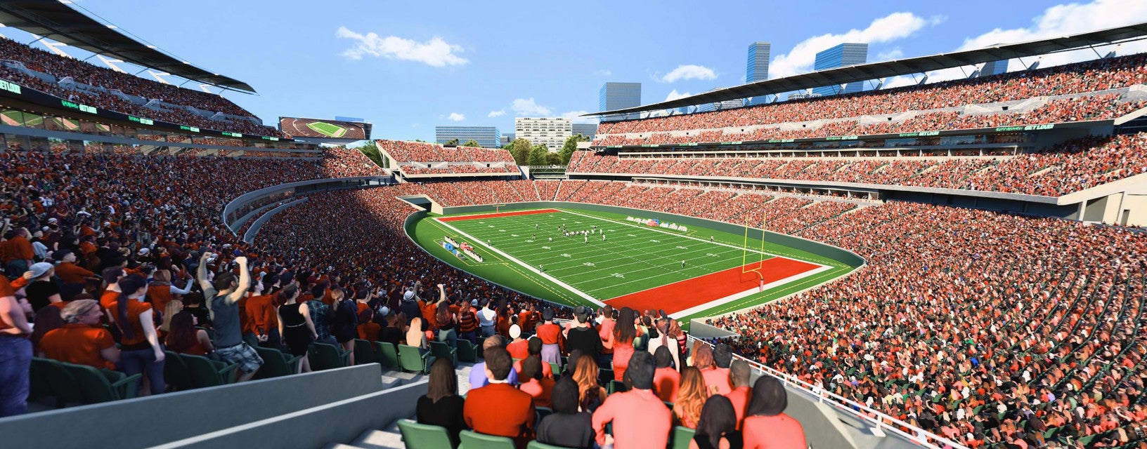 Seat view from Olive Zone
