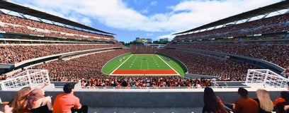 Seat view from Middle End Zone