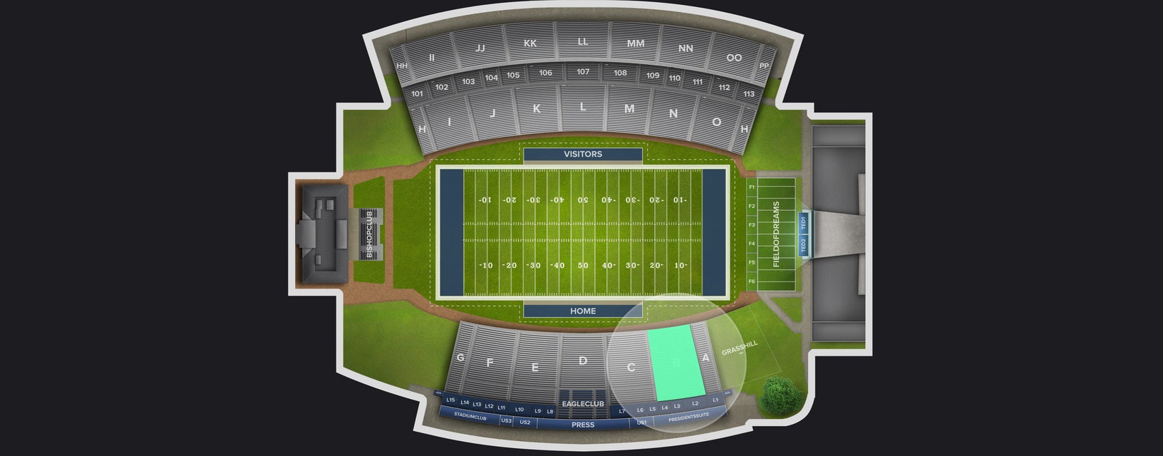 Seat view from Lower