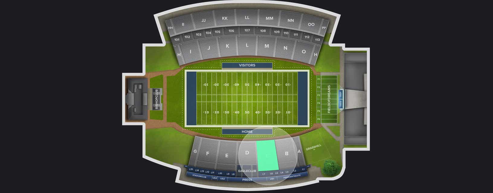 Seat view from Lower