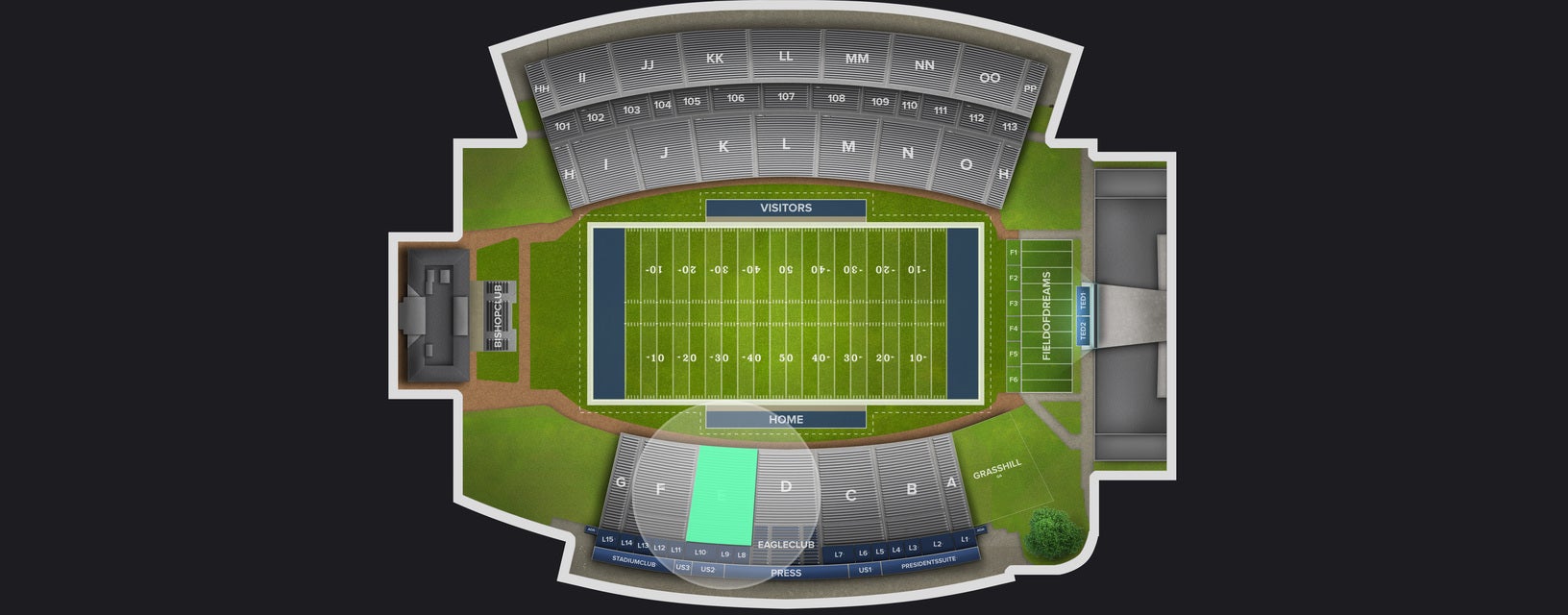 Seat view from Lower