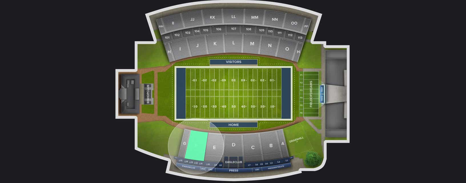 Seat view from Lower