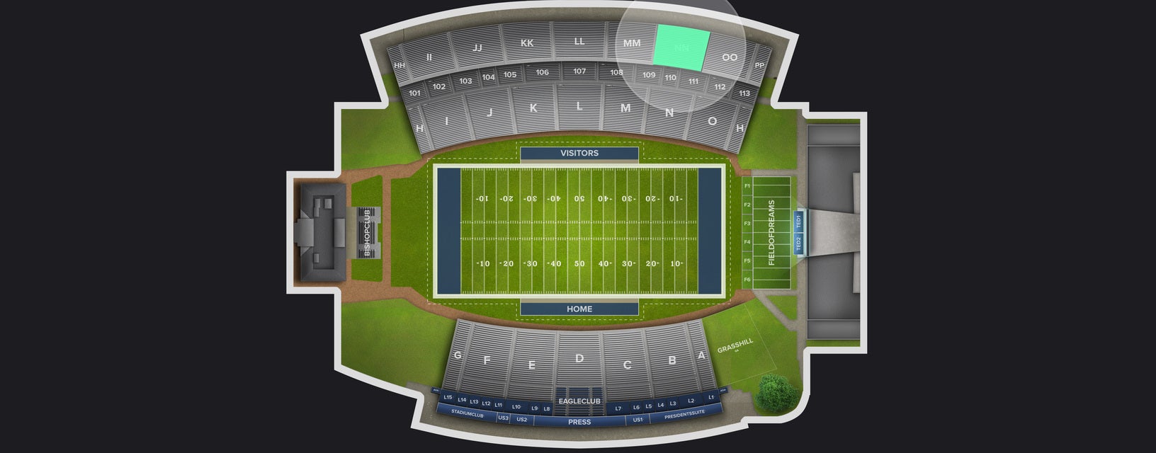 Seat view from Upper