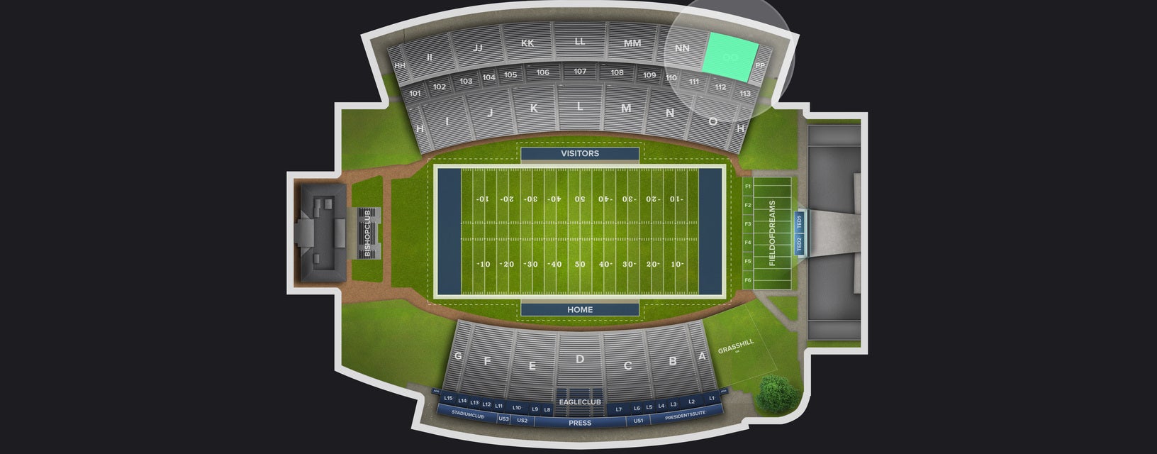 Seat view from Upper