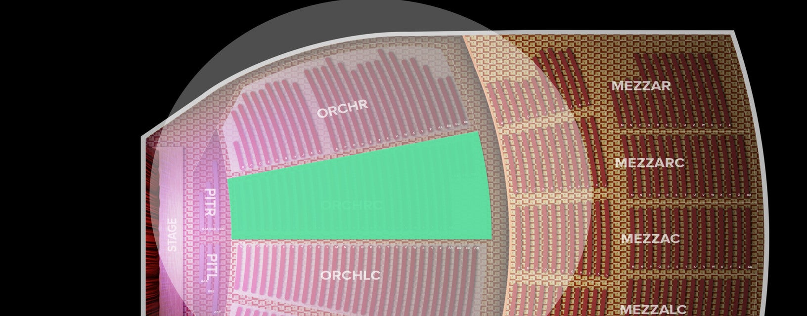 Seat view from Orchestra