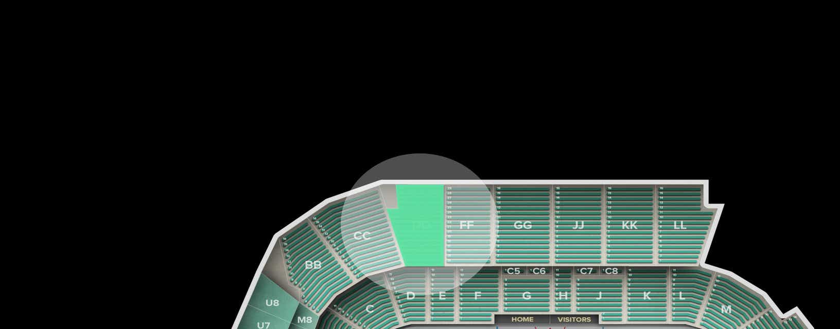 Seat view from Upper