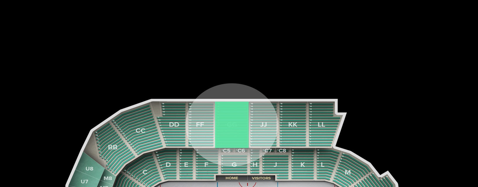 Seat view from Upper
