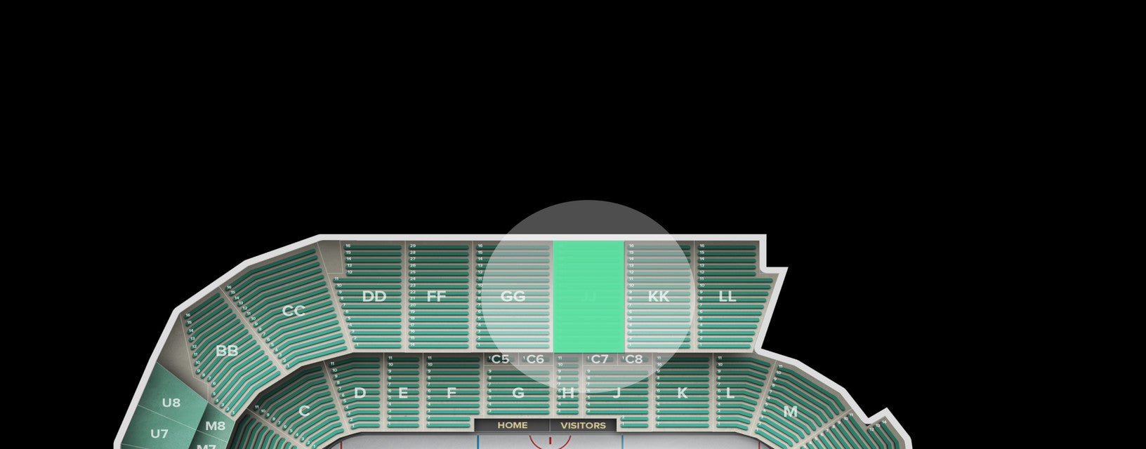 Seat view from Upper