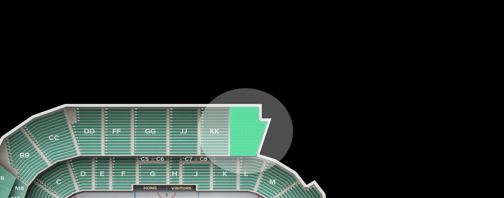 Seat view from Upper
