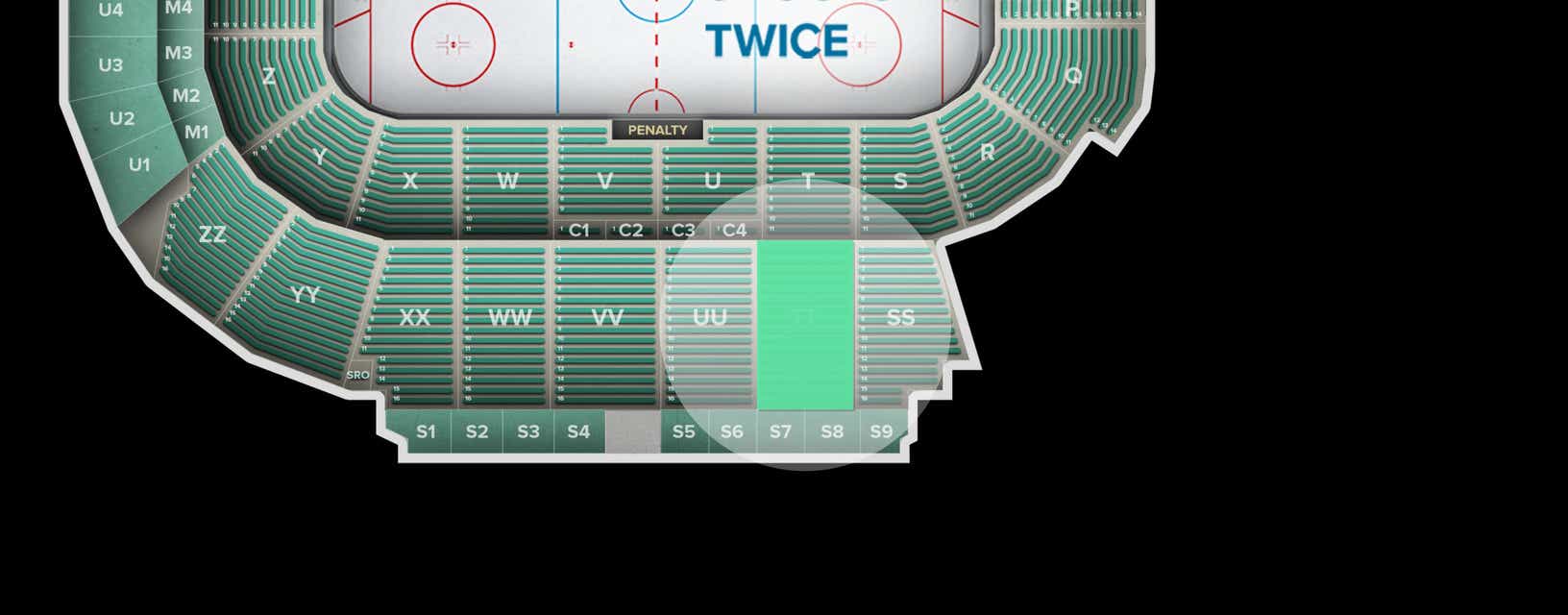 Seat view from Upper