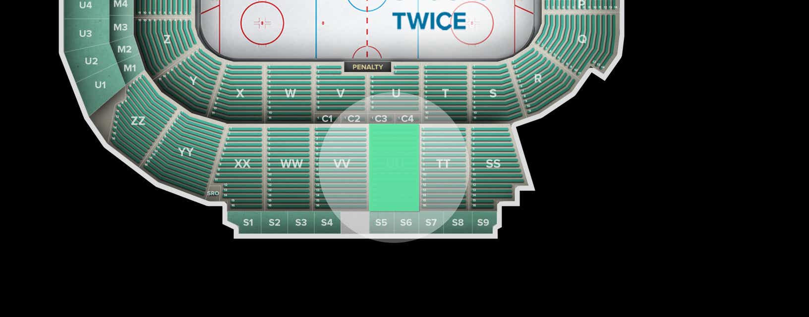 Seat view from Upper