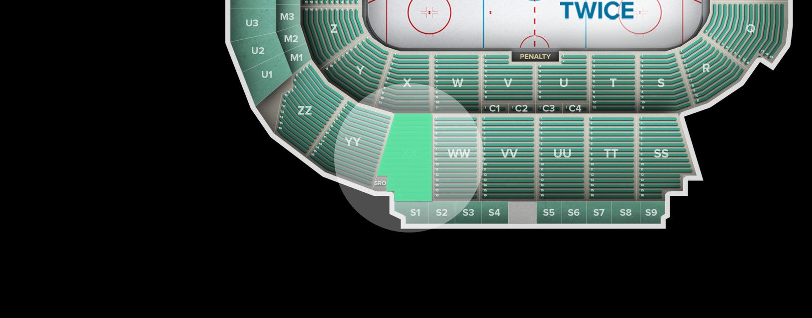 Seat view from Upper