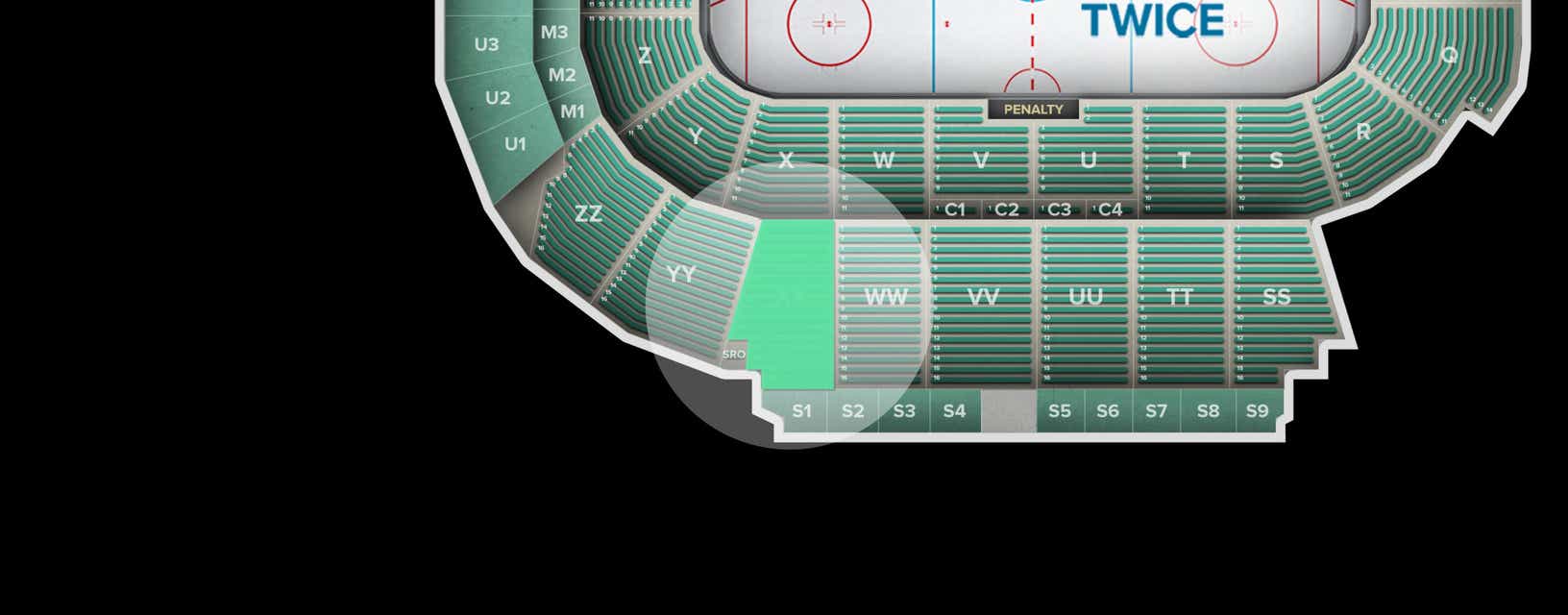 Seat view from Upper