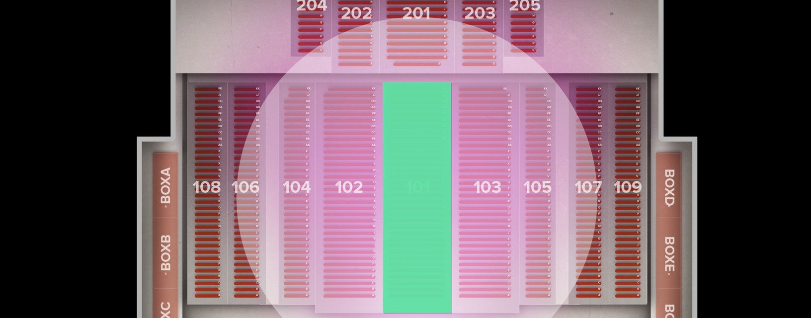 Seat view from Lower