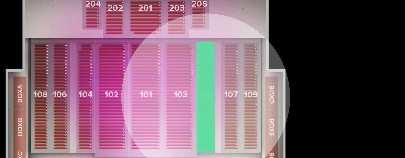 Seat view from Lower