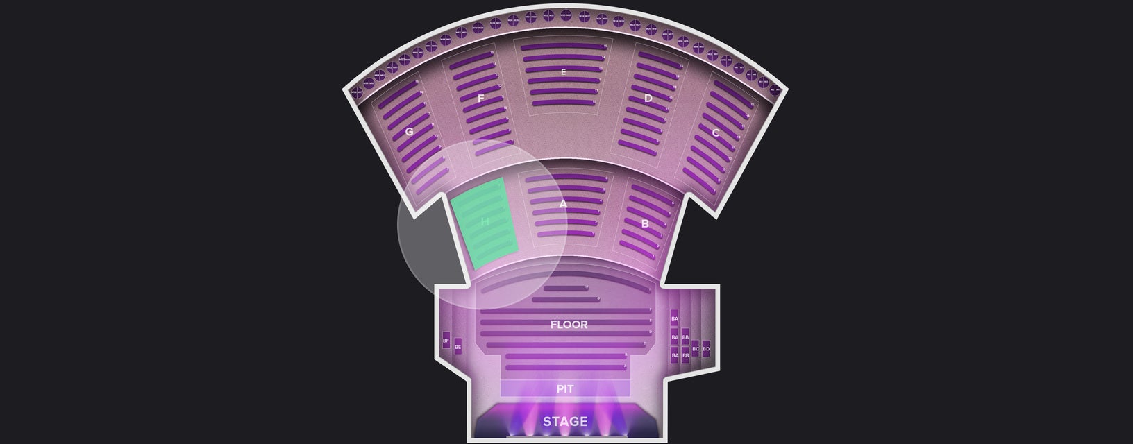 Seat view from Section