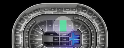 Seat view from Prime Loge