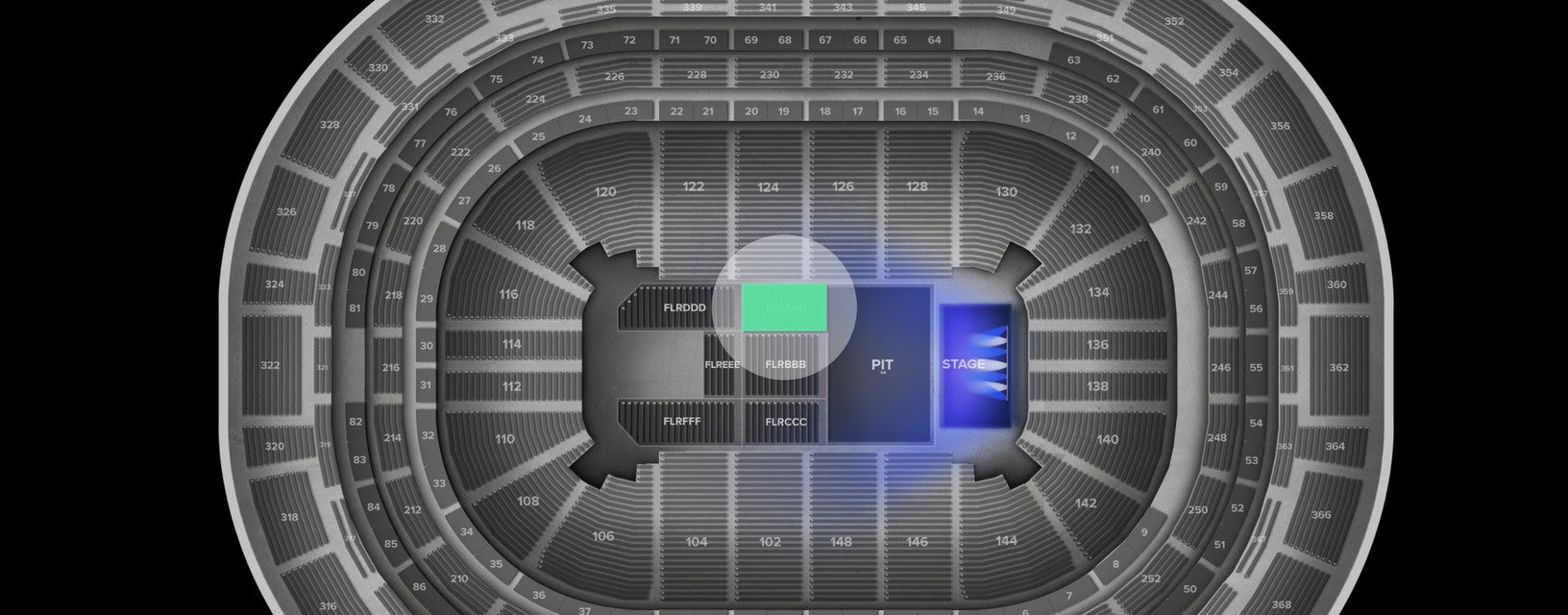 Seat view from Floor