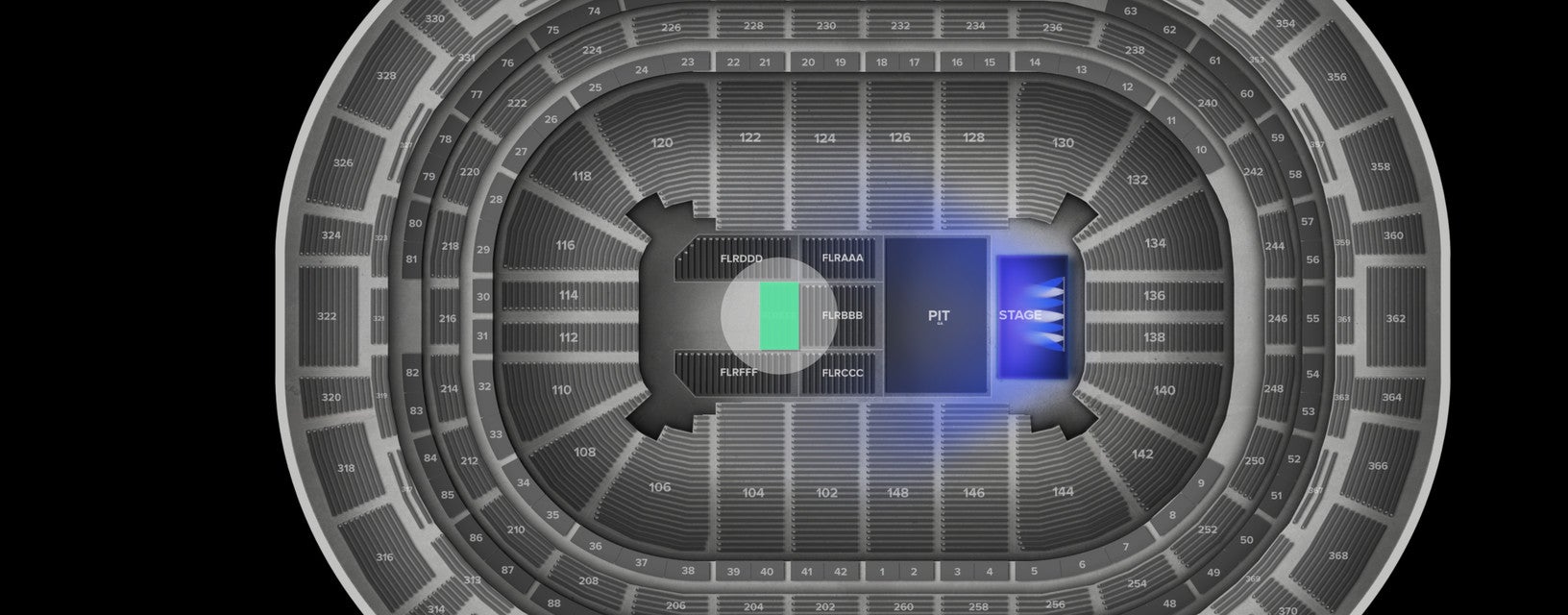 Seat view from Floor