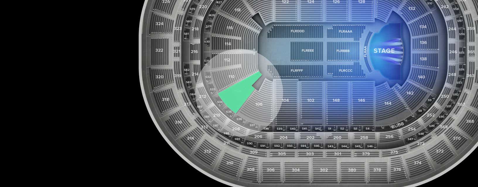 Seat view from Lower