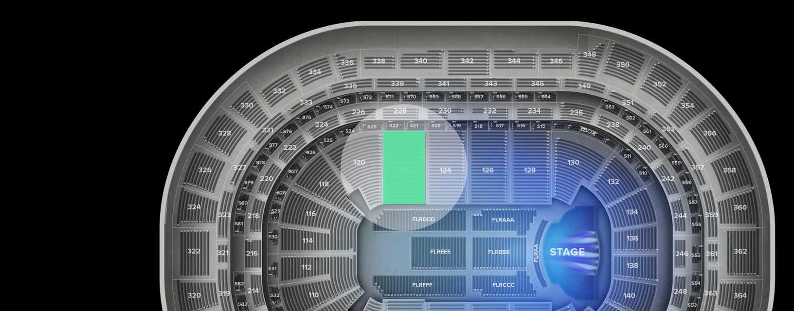 Seat view from Lower