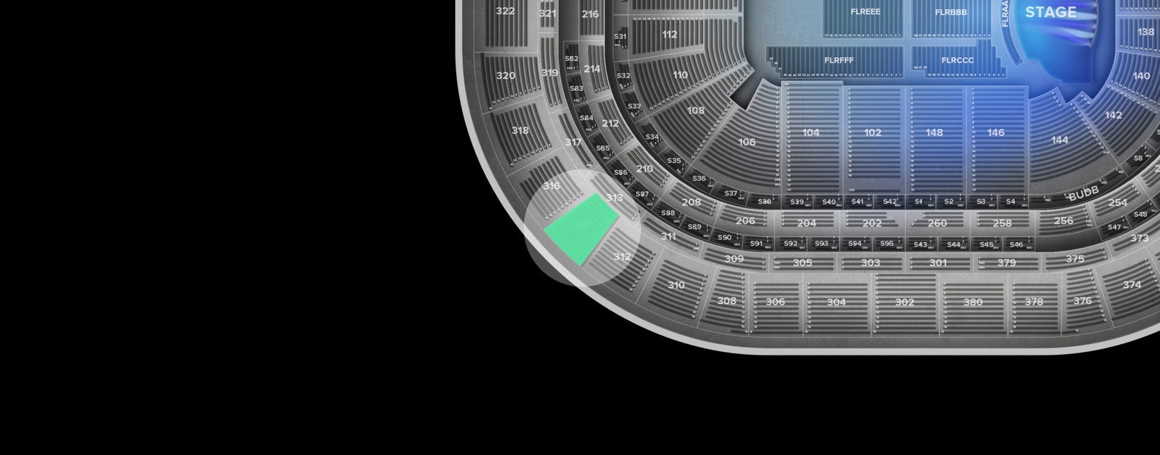 Seat view from Upper