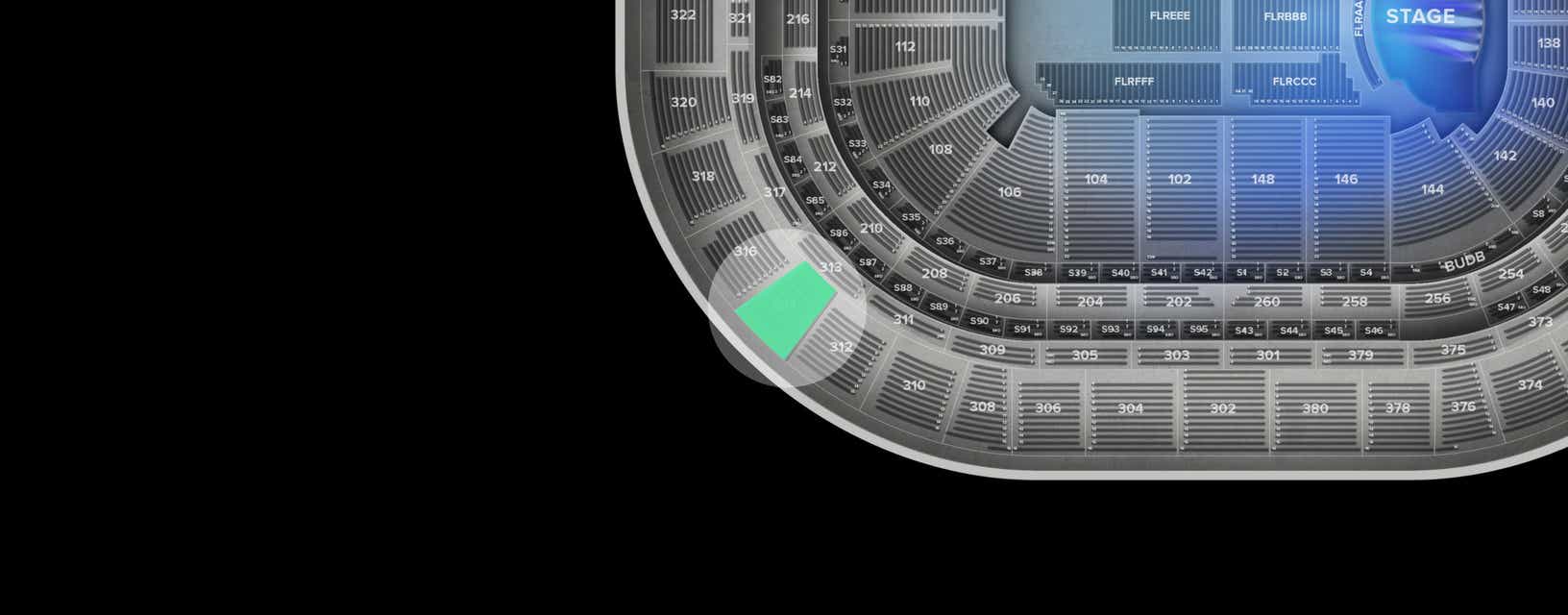 Seat view from Upper