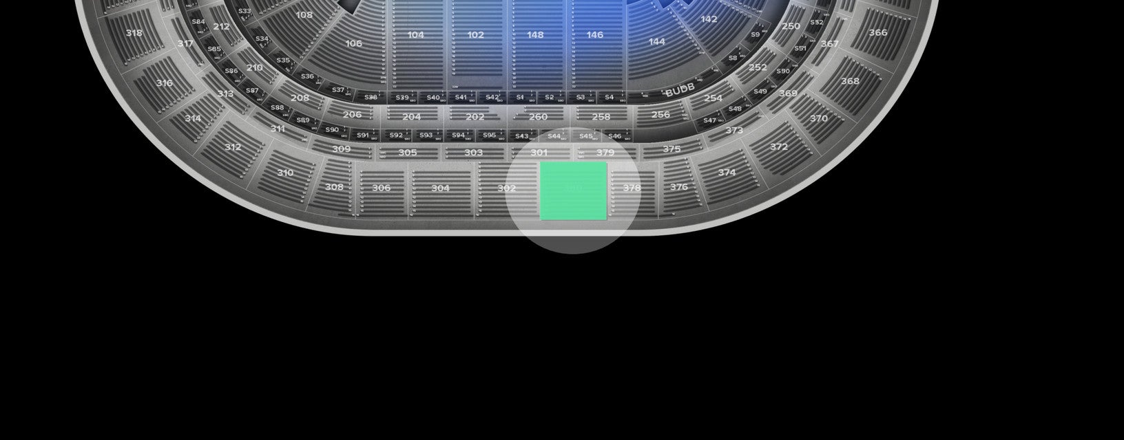 Seat view from Upper