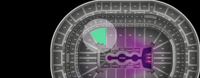 Seat view from Prime Loge