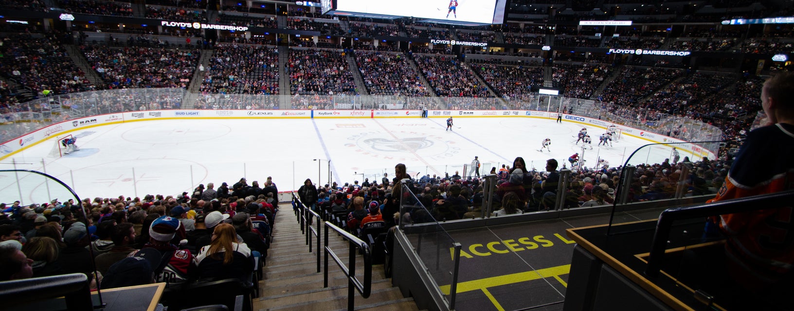 Seat view from Corner Loge