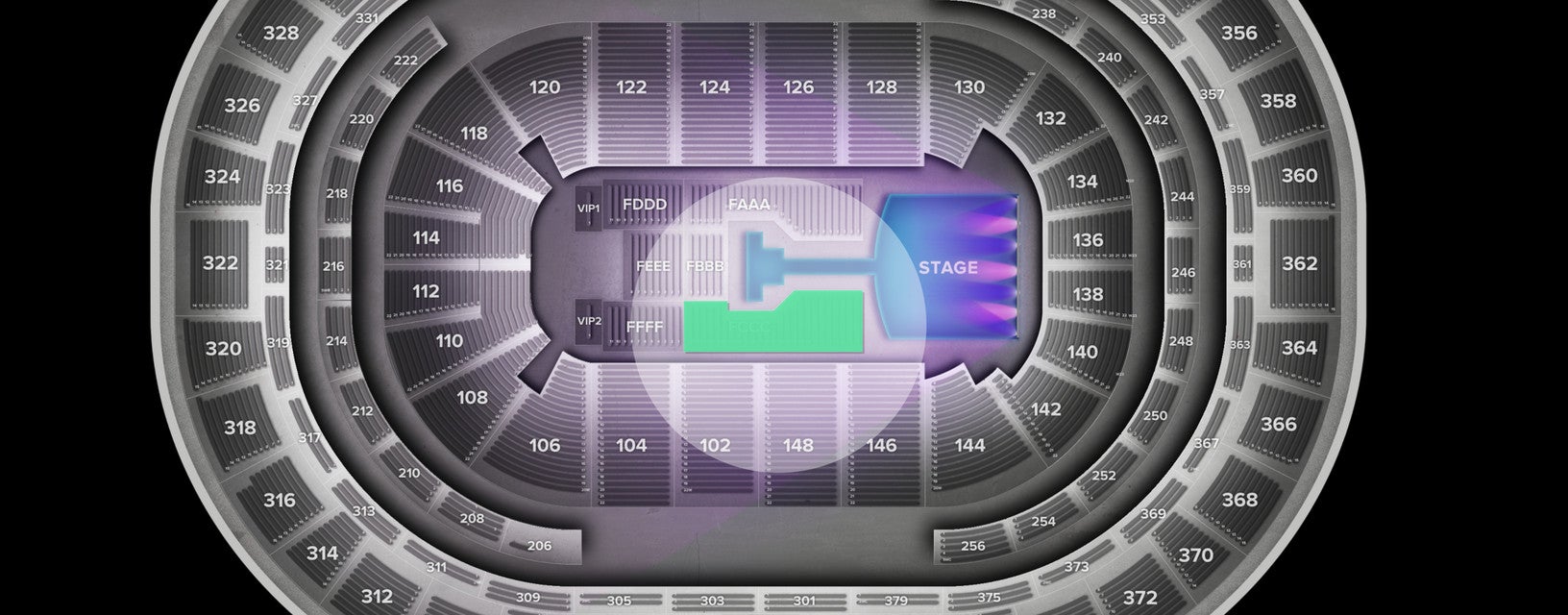 Seat view from Floor